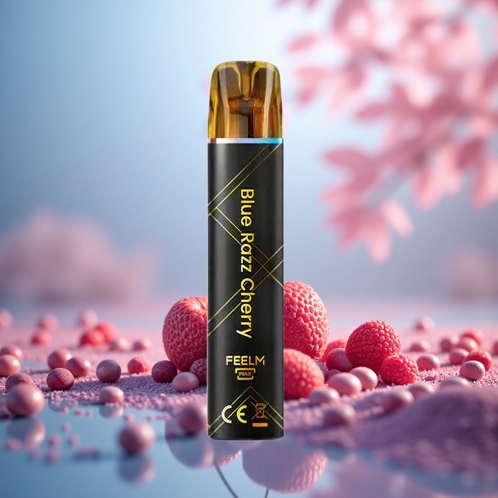 Blue Razz Cherry JNR Black&Golden 800 Puffs Tanpa Cas