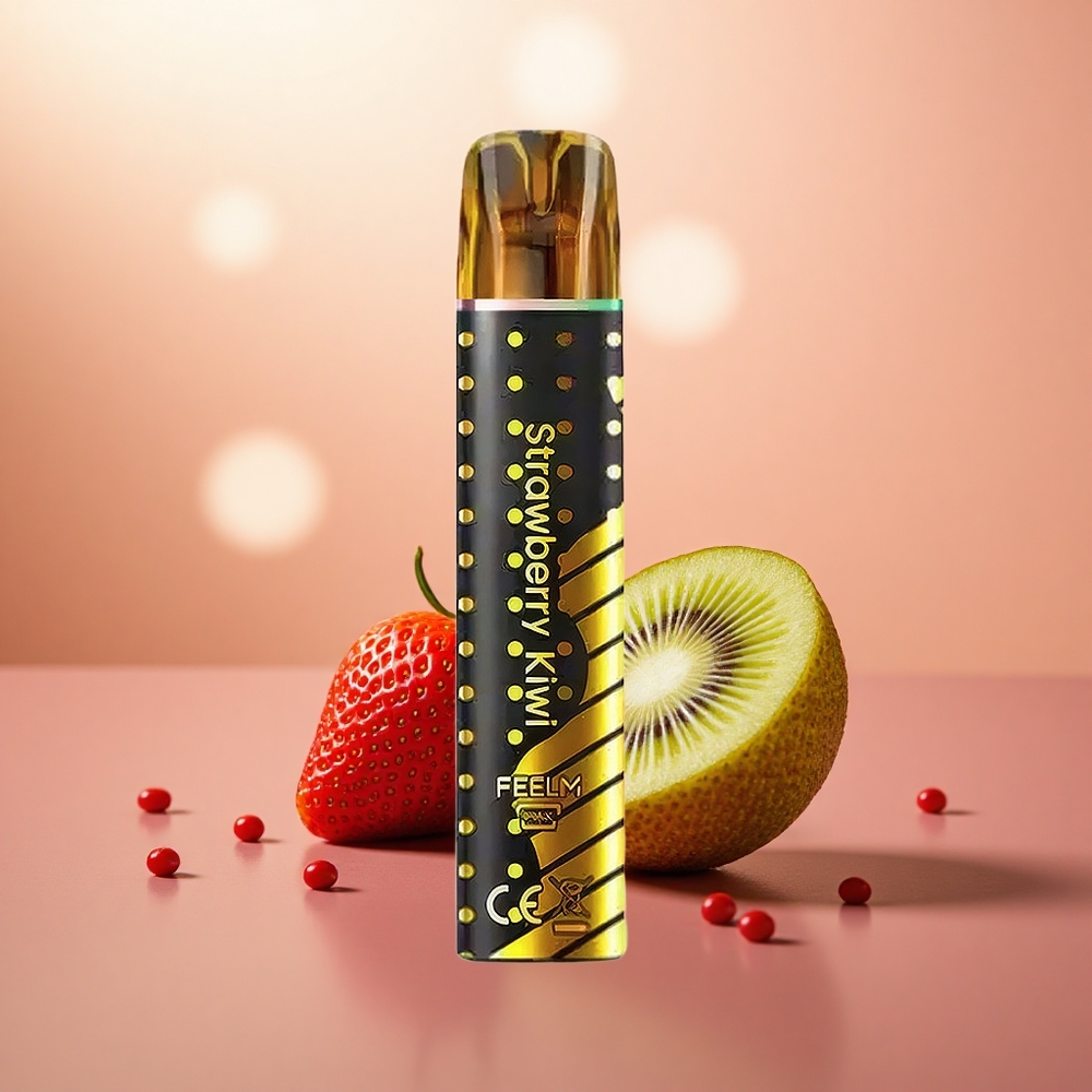 Strawberi Kiwi JNR Black&Golden 800 Puff Tanpa Cas