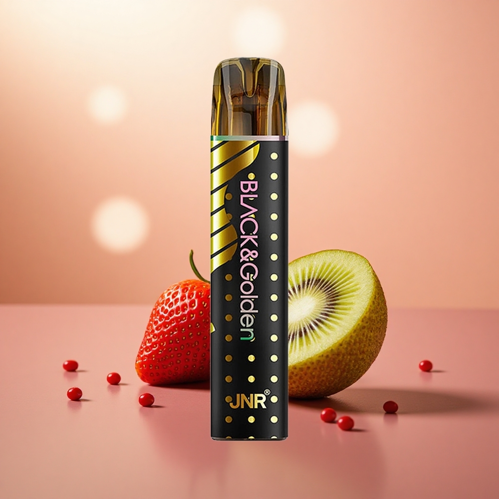Strawberi Kiwi JNR Black&Golden 800 Puff Tanpa Cas