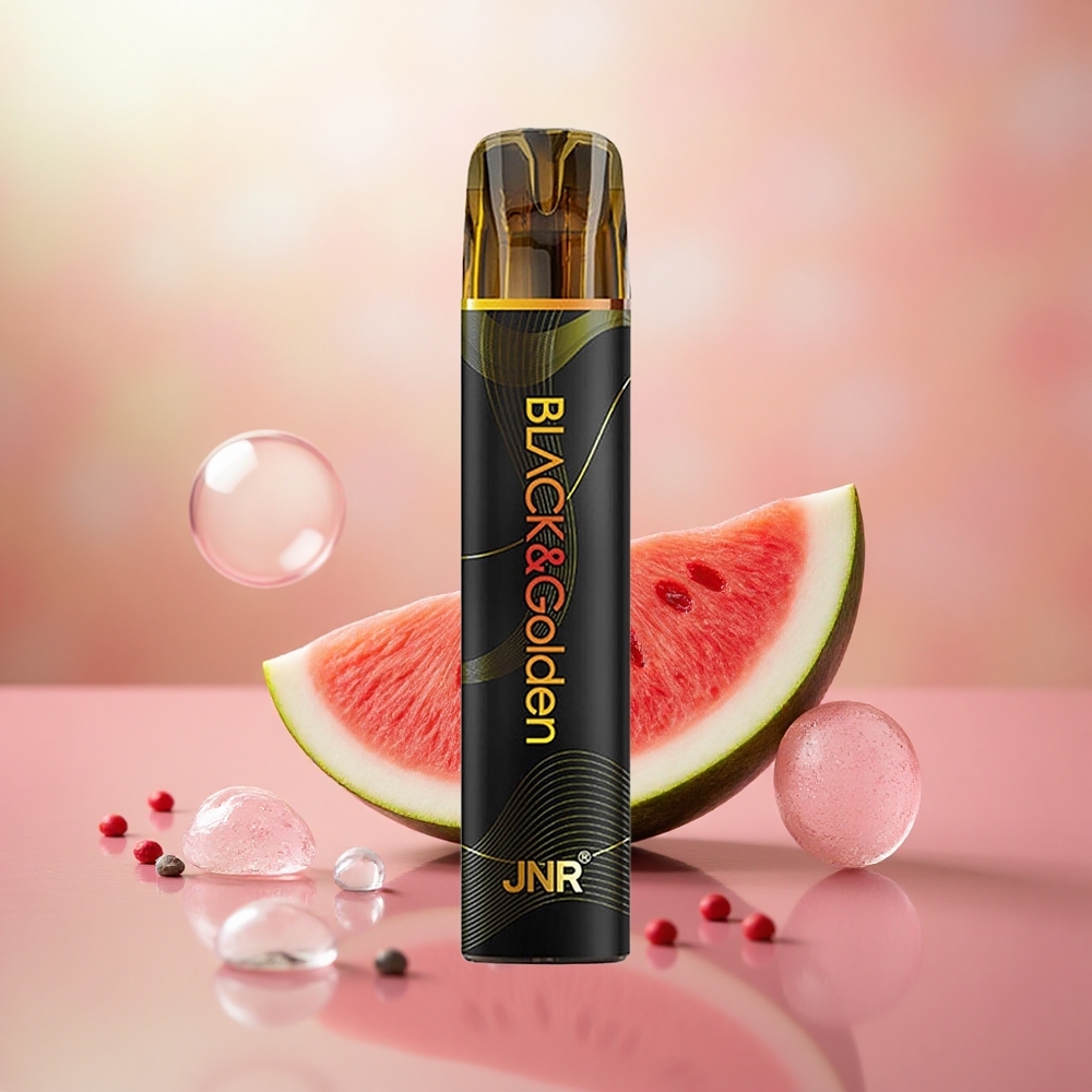 Tembikai Gula-Gula Getah JNR Black&Golden 800 Puff Tanpa Cas