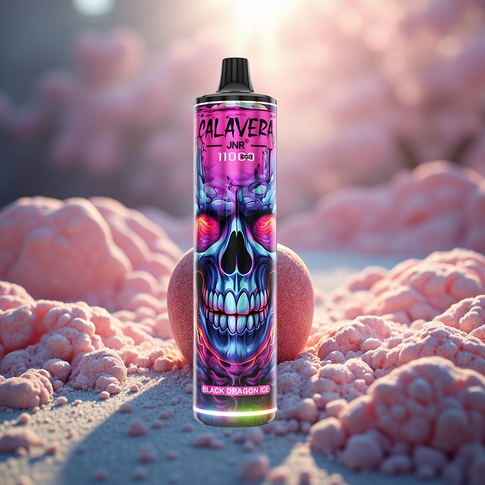 Naga Hitam Ais JNR Calavera 11000 Puff Jenis-C