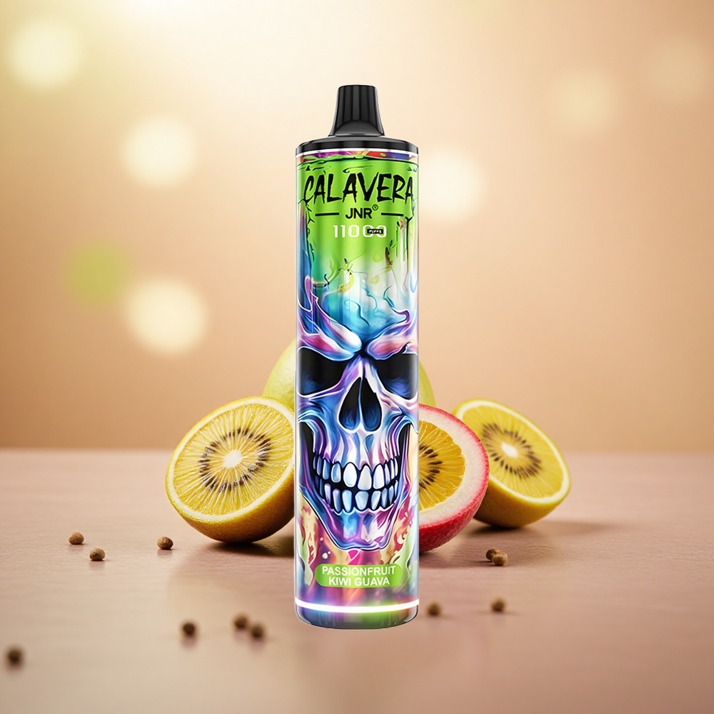 Passionfruit Kiwi Guava JNR Calavera 11000 Puffs 21ml E-Liquid Kapasiti
