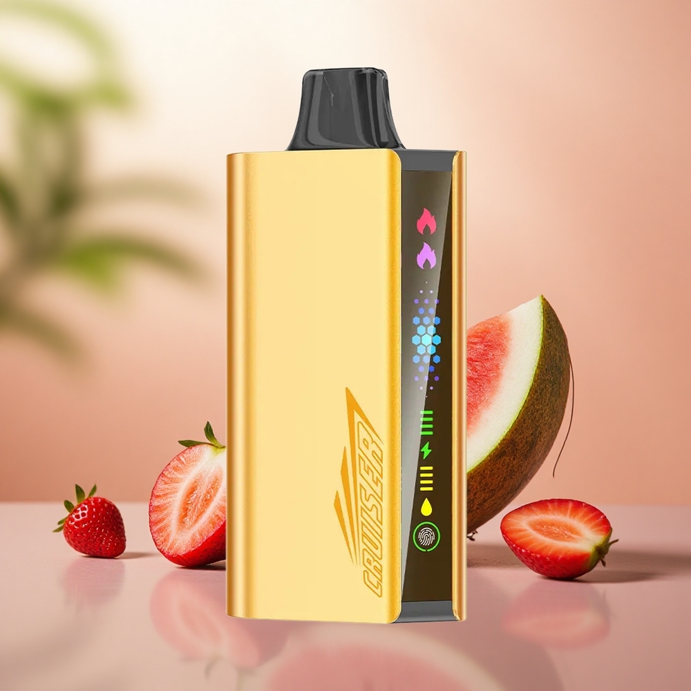 Strawberi Kelapa Tembikai JNR Cruiser 12000 Puffs Skrin Animasi