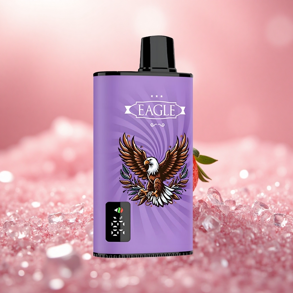 Strawberi Ais JNR EAGLE Smart 23000 Puffs Aliran Udara Boleh Laras