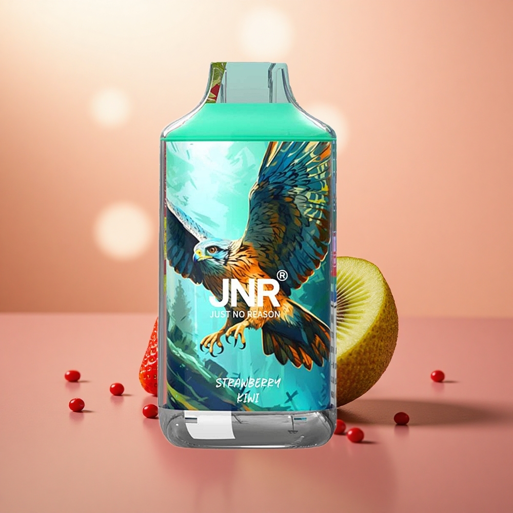 Strawberi Kiwi JNR Falcon 16000 Puffs Gegelung Dwi Mesh