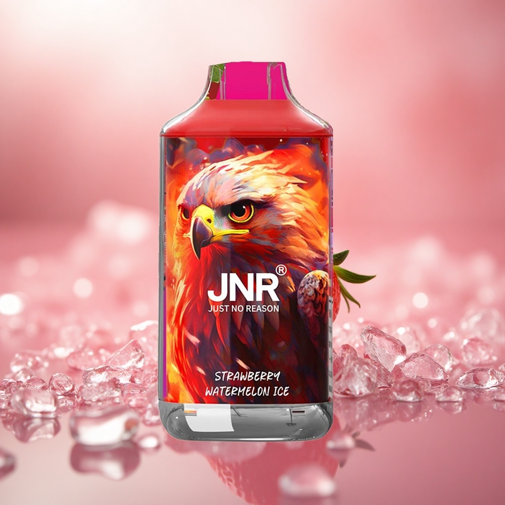 Strawberi Tembikai Ais JNR Falcon 16000 Puffs Gegelung Dwi Mesh