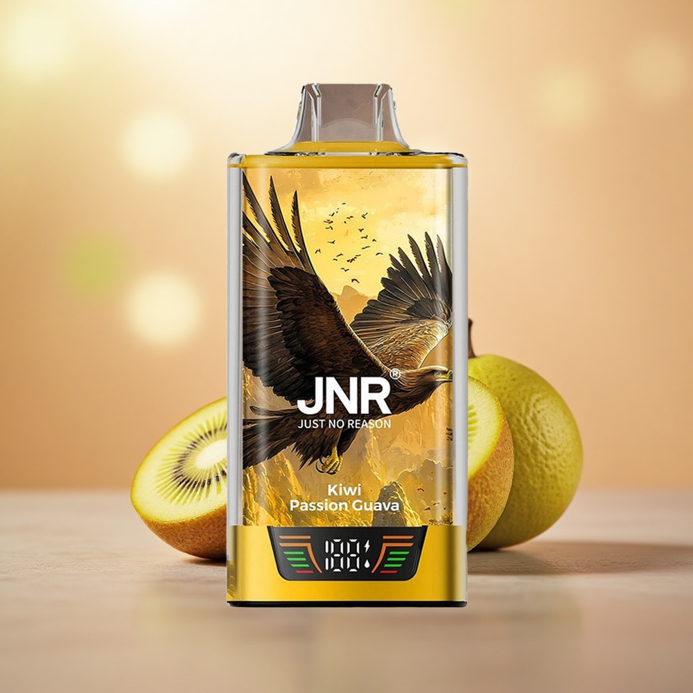 Kiwi Pasion Guava JNR Falcon Pro 28000 Puff Gegelung Dwi Mesh