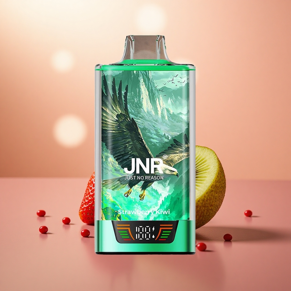 Strawberi Kiwi JNR Falcon Pro 28000 Puff Gegelung Dwi Mesh