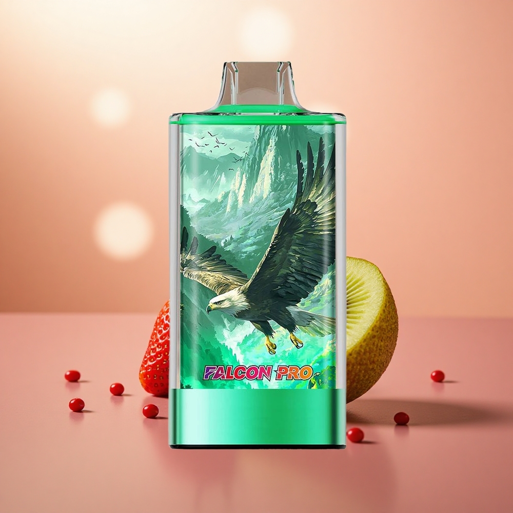 Strawberi Kiwi JNR Falcon Pro 28000 Puff Gegelung Dwi Mesh