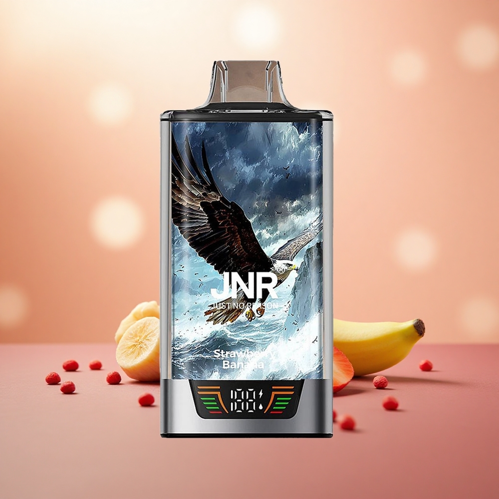 Strawberry Pisang JNR Falcon Pro 28000 Puff Gegelung Dwi Mesh