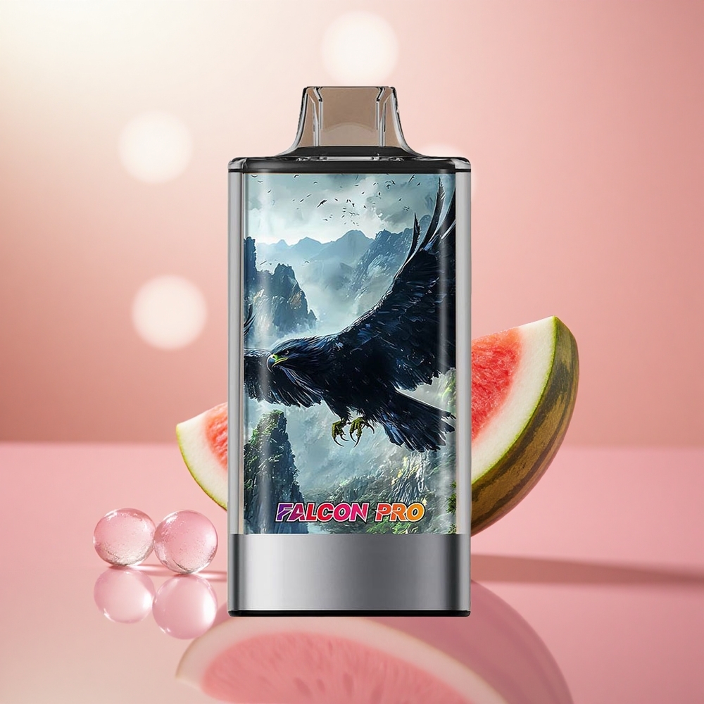 Tembikai Gula-Gula Getah JNR Falcon Pro 28000 Puff Muatan Pra-Penuh 30ml