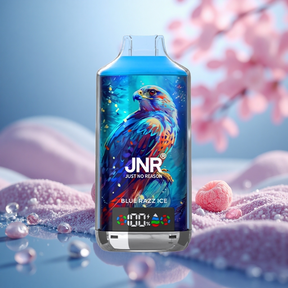 Ais Razz Biru JNR Falcon X 18000 Hisap Dual Mesh Digital Type-C