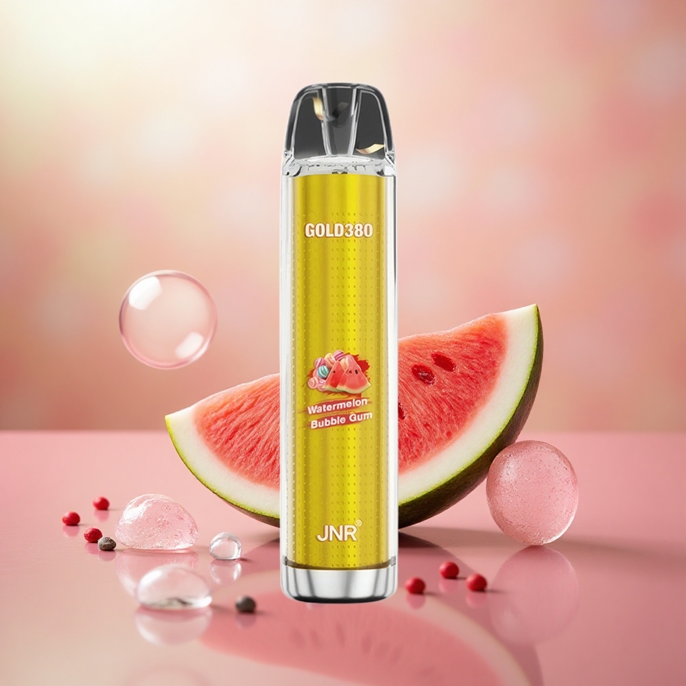 Tembikai Gula-Gula Getah JNR Gold 380 6000 Puffs 13ml Kapasiti e-Cecair