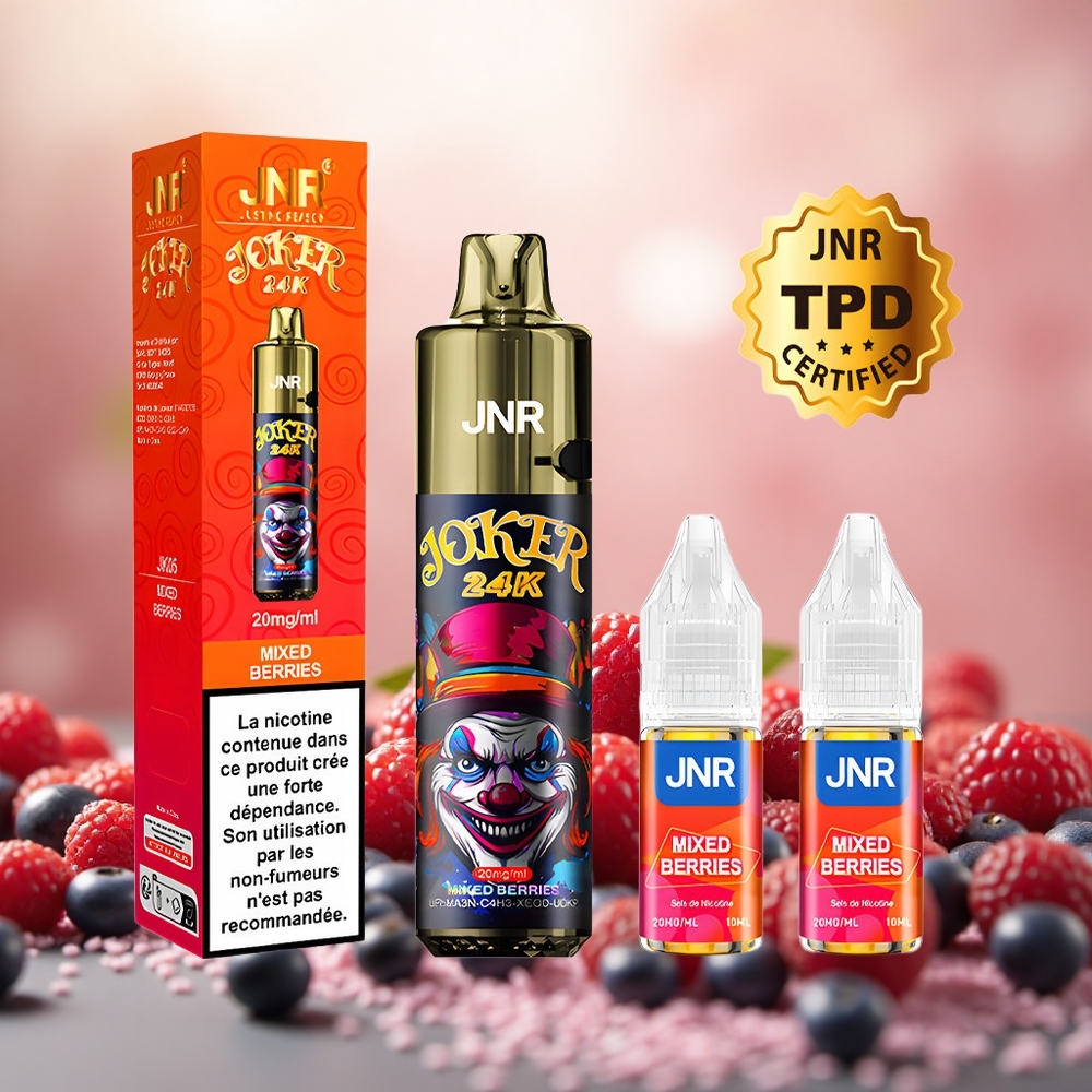 Berri Campuran JNR Joker 24K 24000 Hisapan Pod Boleh Isi Semula