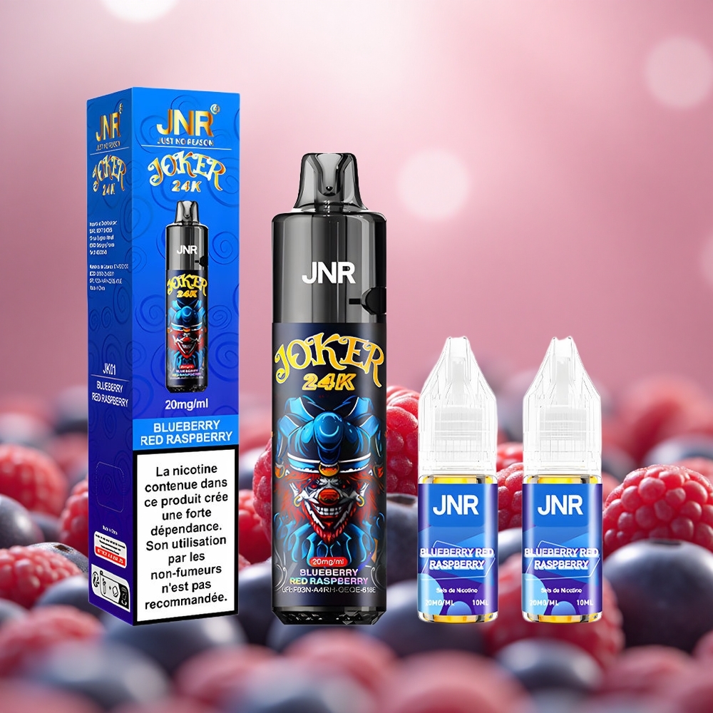 Blueberry Red Raspberry + JNR Joker 24K + 24000 Puff + 2% Nikotin