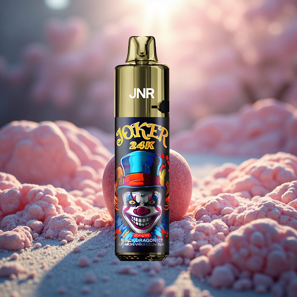 Naga Hitam Ais JNR Joker 24K 24000 Puffs Vape Sekali Pakai 2% Nikotin