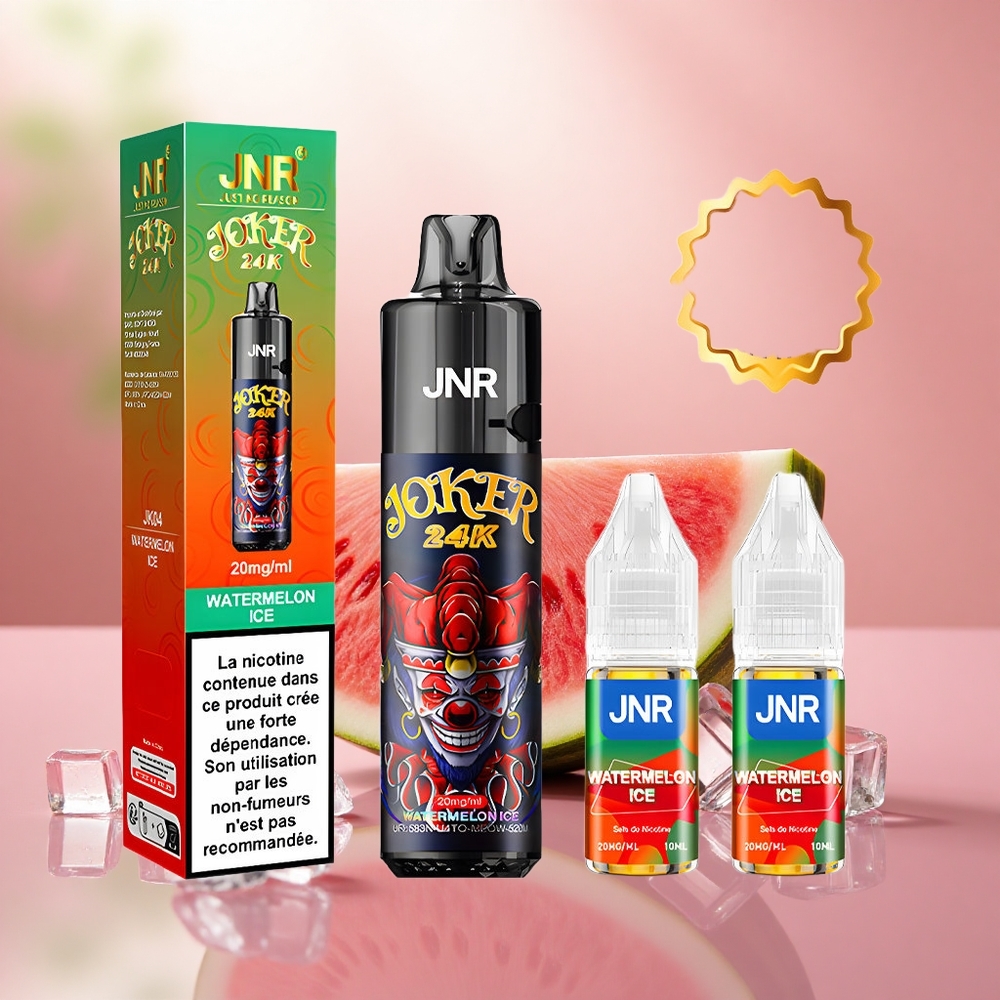 Tembikai Ais JNR Joker 24K 24000 Puff Vape Sekali Pakai 2% Nikotin