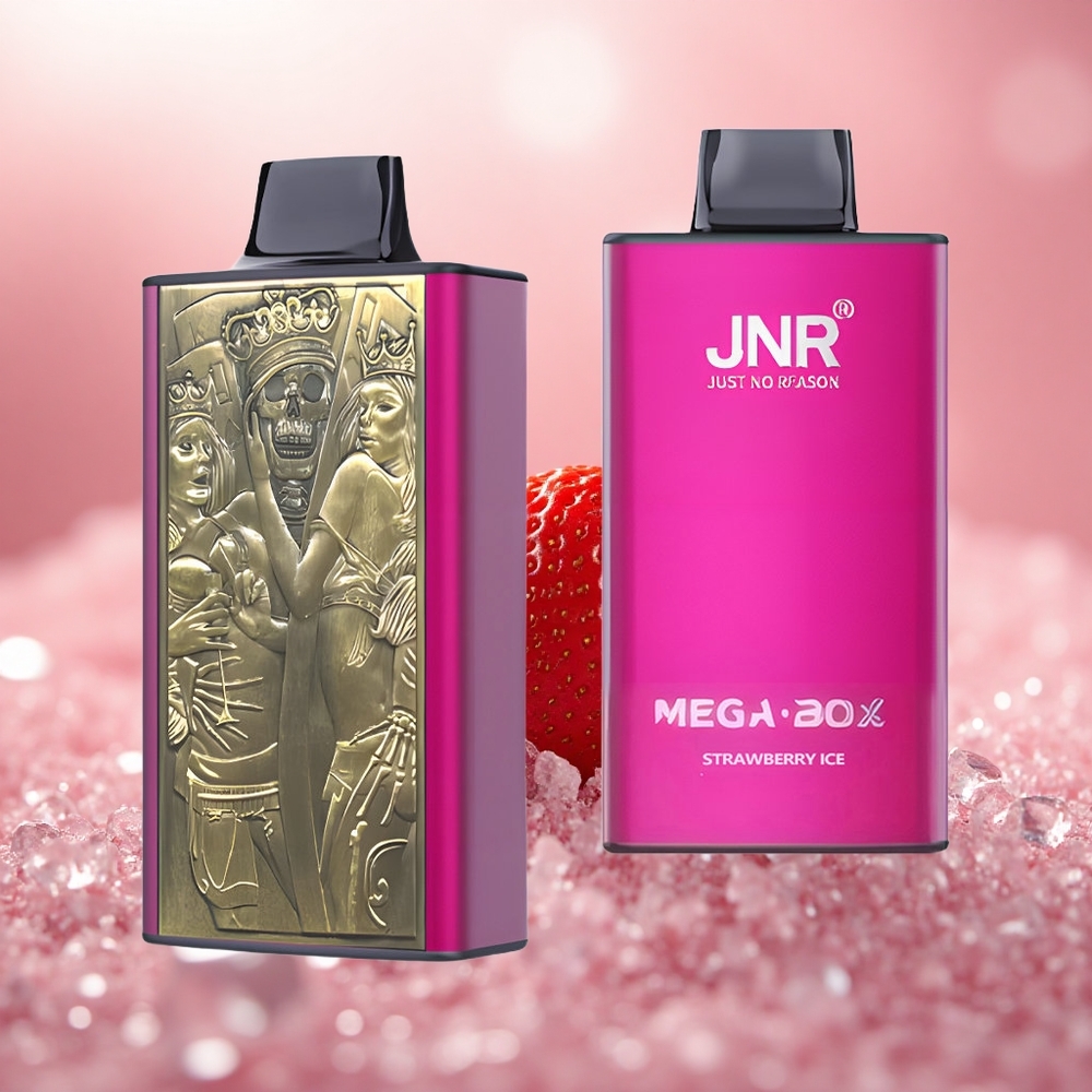 Strawberi Ais JNR Mega Box 25000 Puff Gegelung Dwi Mesh