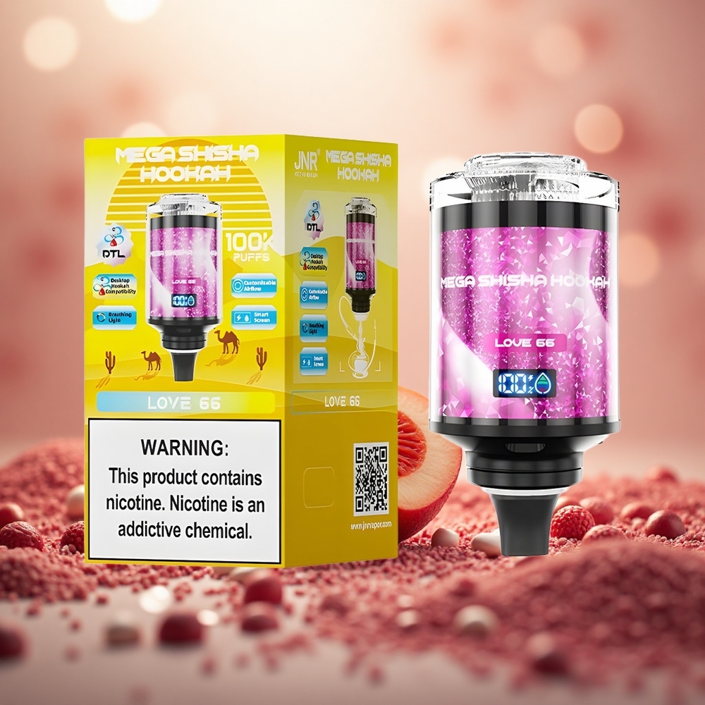 Cinta 66 JNR Mega Shisha Hookah 100K Sesuai Desktop 2% Nikotin