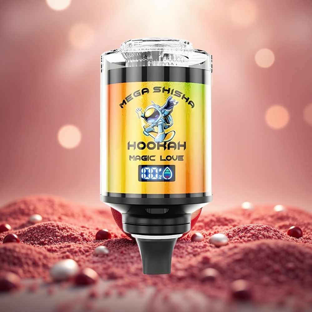 Cinta Ajaib JNR Mega Shisha Hookah 100K Sesuai Desktop 100000 Hisap Kapasiti 60ml Bateri 2200mAh