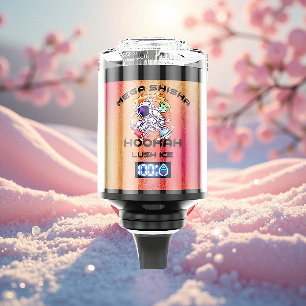 Lush Ais JNR Mega Shisha 100K 2200mAh Jenis-C Pantas Penyesuai Udara