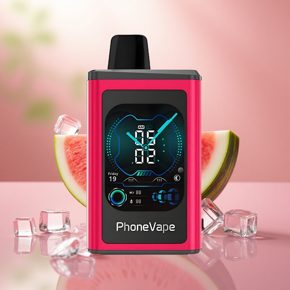 Tembikai Ais JNR PhoneVape 30000 Hisapan Skrin Penuh Vape Sekali Pakai