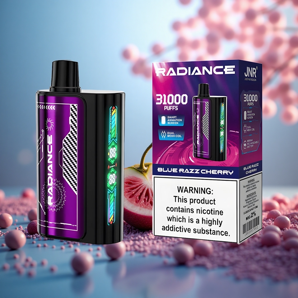 BLUE RAZZ CHERRY JNR Radiance 31000 Hisap Gegelung Dwi Mesh