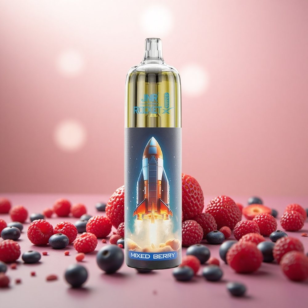 Berri Campuran JNR Rocket-X 12400 Puff dengan Pengecas Pantas Type-C