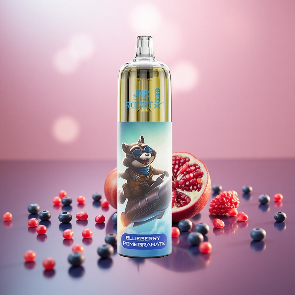 Blueberry Delima JNR Rocket-X 12400 Puff dengan Penyesuaian Aliran Udara