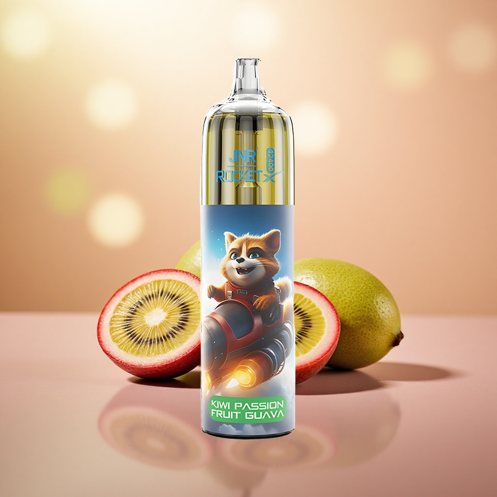 Kiwi Passion Guava JNR Rocket-X 12400 Puffs Aliran Udara Boleh Laras