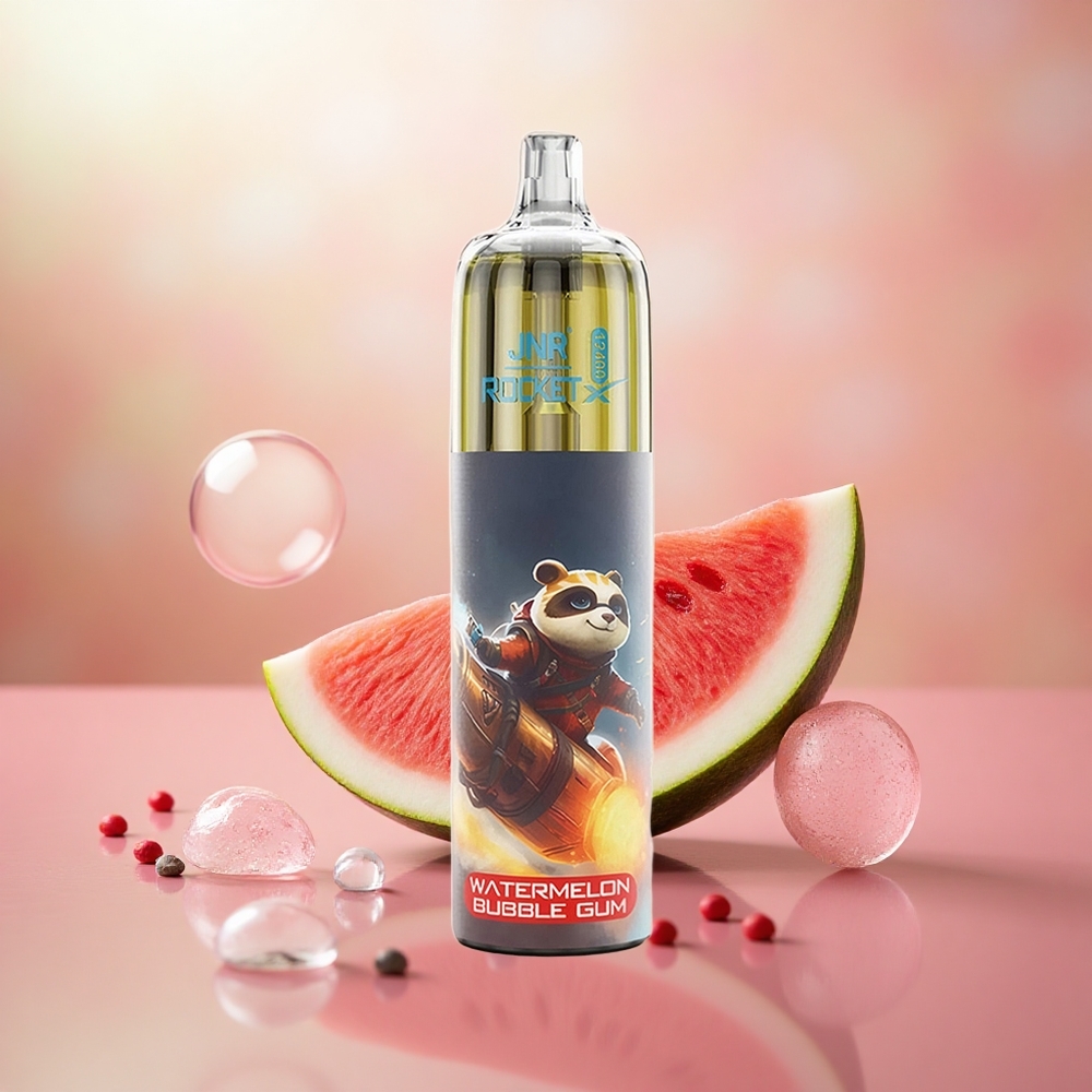 Tembikai Gula-Gula Getah JNR Rocket-X 12400 Puff Pengewap Buang 1.2ohm Mesh Coil