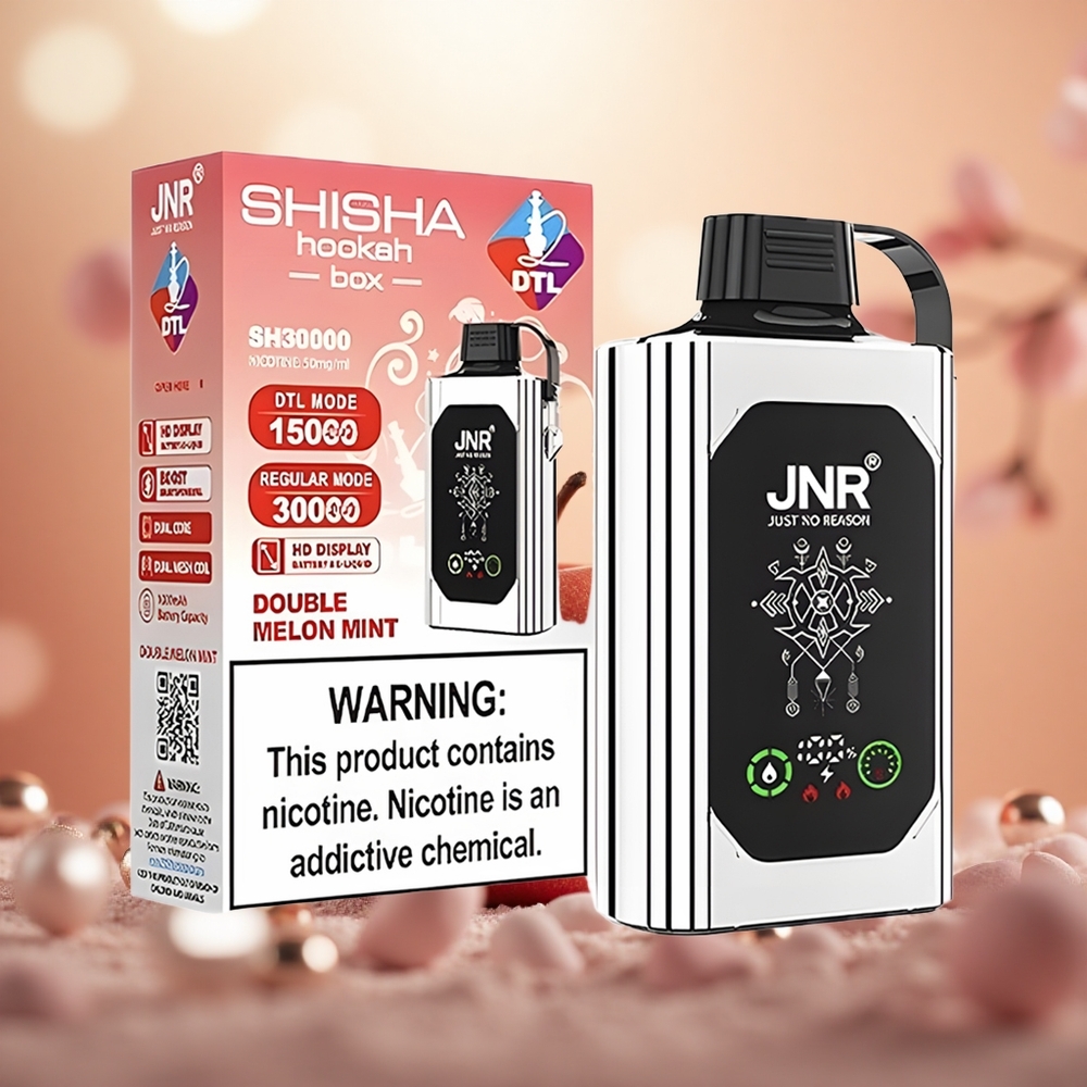Epal Berganda JNR Shisha Hookah Box 20500 Puffs 25ml Gegelung Dwi Mesh