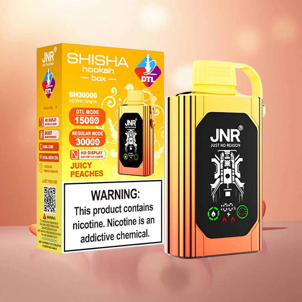 Juici Peaches JNR Shisha Kotak Siri 20500 Puff Gegelung Dwi Mesh Type-C