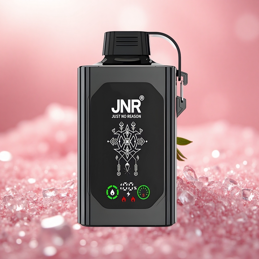 Strawberi Ais JNR Shisha Hookah Box 20500 Puff Gegelung Dwi Mesh