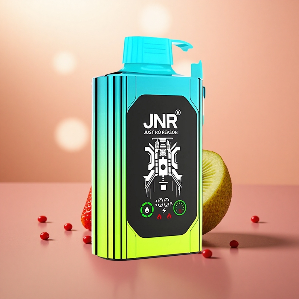 Strawberi Kiwi JNR Shisha Hookah Box 20500 Puff Gegelung Dwi Mesh