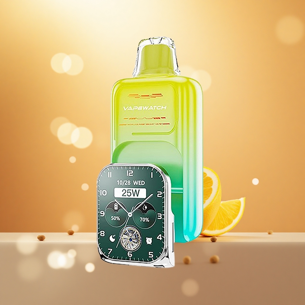 Oren Mangga JNR VapeWatch 30000 Puff Gegelung Dwi Mesh Vape Sekali Pakai