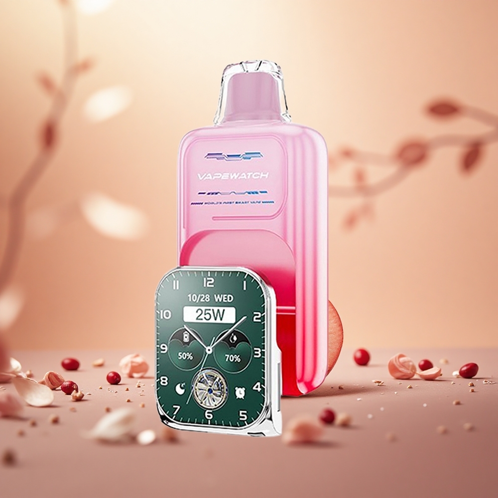 Persik Georgia JNR VapeWatch 30000 Puffs 1000mAh Vape Sekali Pakai