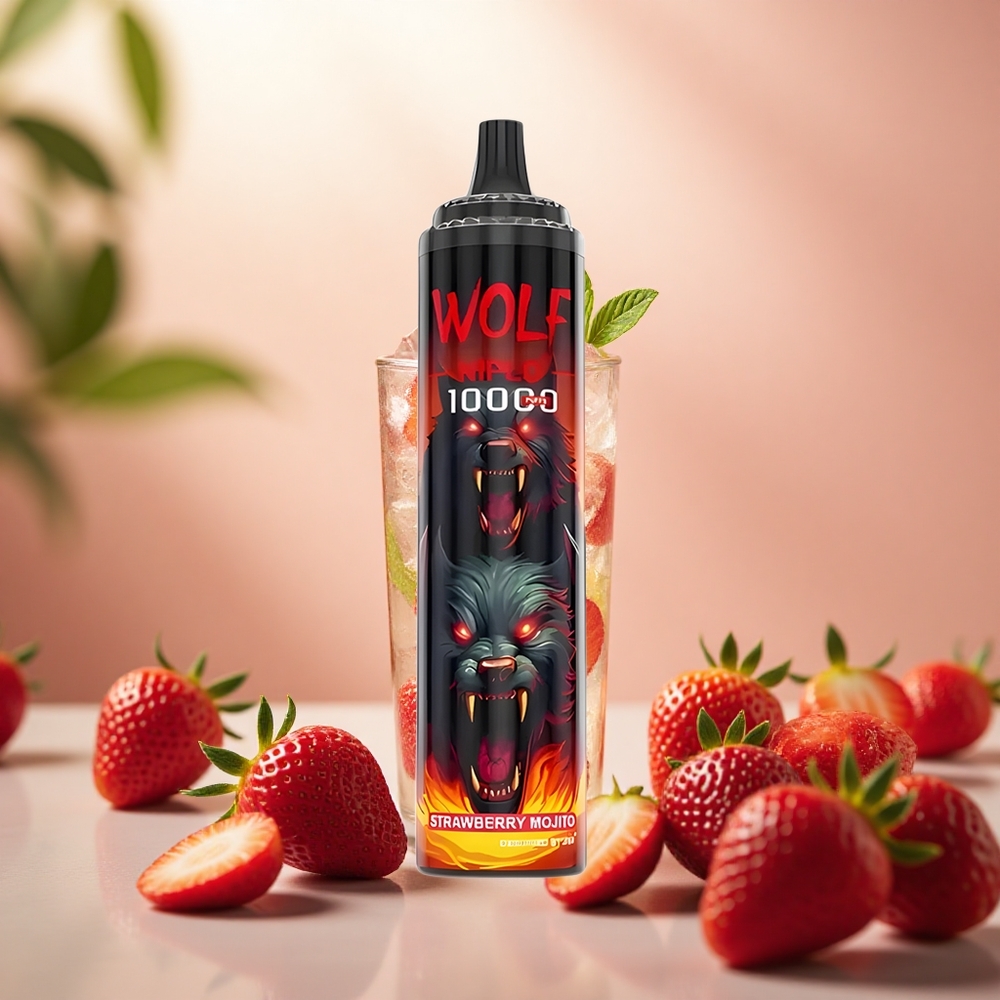 Strawberry Mojito JNR Wolf Niplo 10000 Puff 20ml Type-C